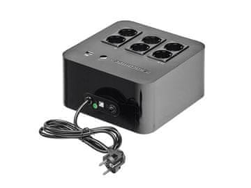 Socomec UPS NeTYS PL 600VA, 360W, Off-line, USB, schuko, black