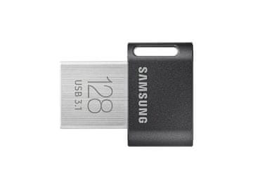 USB ključek Samsung FIT Plus, 128GB, USB 3.1, 400 MB/s, sivi