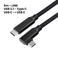 LEGIT Meta Quest 3, Quest 3S, Quest 2, ali PICO 4 USB-C kotni kabel 5m