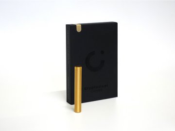 Cryptosteel Capsule Spark Yellow, prazna kapsula, nerjaveče jeklo, rumena