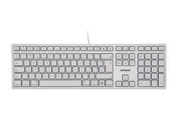 Cherry Tipkovnica KC 6000C Slim for Mac, srebrna, USB-C, UK-SLO g.