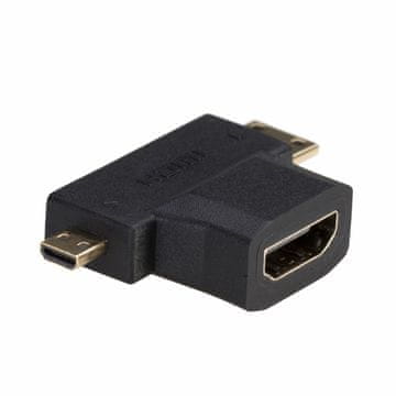 Sinnect Adapter iz HDMI-ženski 19-pin na miniHDMI/microHDMI moški (12.307)