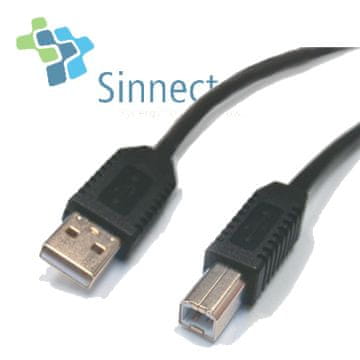SINNECT KABEL USB 2.0 priključni A-B 3,0m M/M Sinnect (11.203)