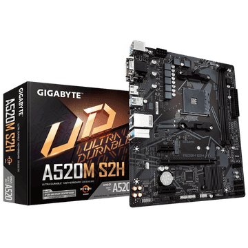 Gigabyte GA-A520M-S2H, DDR4, SATA3, USB3.2Gen1, HDMI, AM4 mATX
