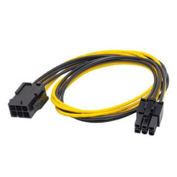 Akyga ADAPTER podaljšek PCI-E 6pin (ž) / PCI-E 6pin (m) 40cm AK-CA-46