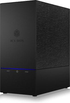 IcyBox IB-RD3621-C31 zunanje RAID ohišje za 2 diska 2.5" ali 3.5" SATA