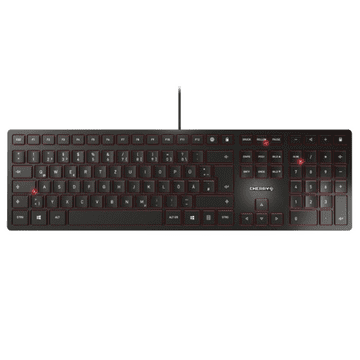 Cherry Tipkovnica KC 6000 Slim, črna, USB, UK SLO g.