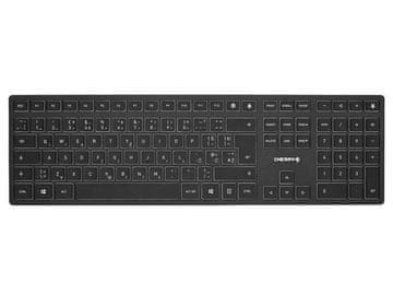 Cherry Tipkovnica KW 9100 Slim, črna, USB-C, UK SLO g.