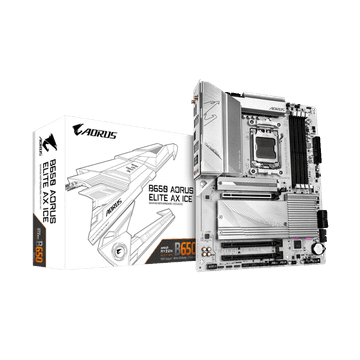 Gigabyte B650 AORUS ELITE AX ICE, DDR5, SATA3, USB3.2Gen2x2, DP, 2.5GbE, WiFi 6E, AM5 ATX