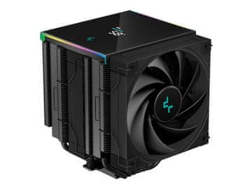 DEEPCOOL Hladilnik za procesor AK620 DIGITAL, ARGB, 2x 120mm, 260W TDP, črn
