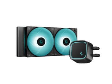 Komplet za tekočinsko hlajenje AIO Liquid Cooler DeepCool LE500 Marrs, 240mm, LED, črn