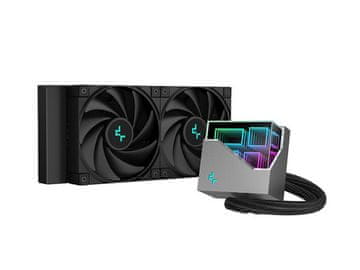 DEEPCOOL Komplet za tekočinsko hlajenje AIO Liquid Cooler LT520, 240mm, RGB, črn