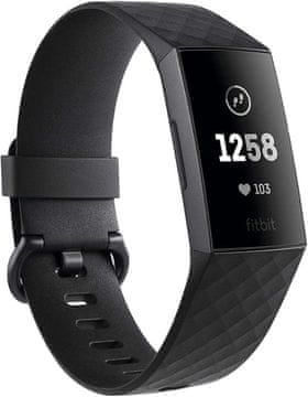 Fitbit Ura Charge 3 special edition z NFC, Črna