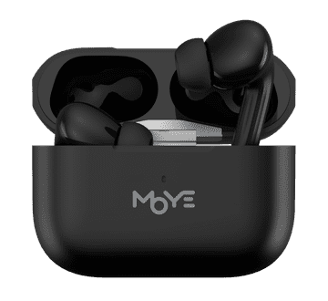 MOYE AURRAS 3 brezžične slušalke - črne barve