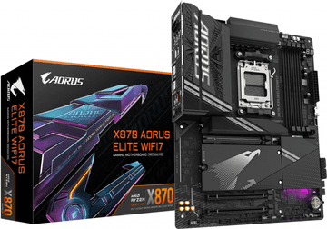 Gigabyte X870 AORUS ELITE WIFI7, DDR5, SATA3, USB4, DP, 2.5GbE, WiFi 7, AM5 ATX