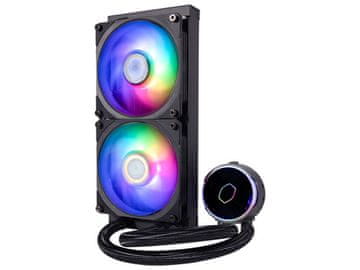Cooler Master Komplet za tekočinsko hlajenje AIO Liquid Cooler Cooler Master MasterLiquid PL240 Flux, 240mm, ARGB, črn