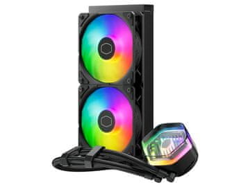 Cooler Master Komplet za tekočinsko hlajenje AIO Liquid Cooler Cooler Master MasterLiquid 240 Atmos, 240mm, ARGB, črn