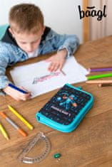 BAAGL Šolski svinčnik enonivojski Minecraft Blue Axe