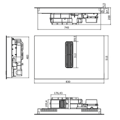 Amica DSI 841 SBB Indukcijska plošča z integrirano napo