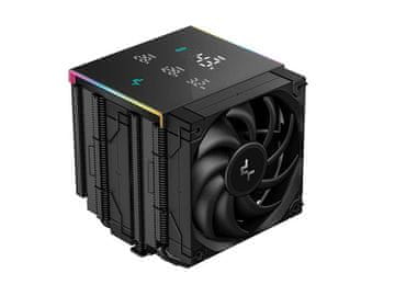 DEEPCOOL Hladilnik za procesor AK620 Digital PRO, 2x 120mm, LCD, črn