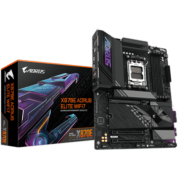 Gigabyte X870E AORUS ELITE WIFI7 AM5 ATX osnovna plošča - AMD X870E, 4xDDR5, 4xM.2, 4xSATA, 2.5Gb LAN, WiFi 7