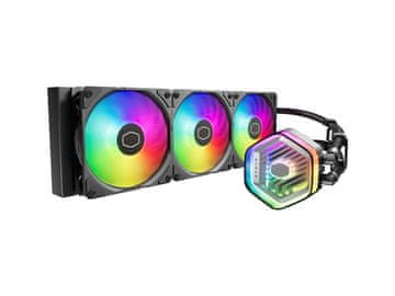 Cooler Master Komplet za tekočinsko hlajenje AIO Liquid Cooler Cooler Master MasterLiquid 360 Atmos, 360mm, ARGB, črn