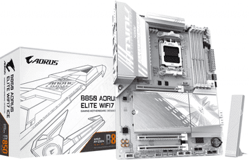 Gigabyte B850 AORUS ELITE WIFI7 ICE, DDR5, SATA3, USB3.2Gen2x2, DP, 2.5GbE, WiFi 7, AM5 ATX