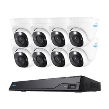 Reolink NVR snemalnik NVS16-8MD8 4K, 8MP, 16 kanalni NVR, 4TB HDD, 8x Kamera POE