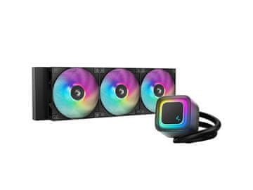 DEEPCOOL Komplet za tekočinsko hlajenje AIO Liquid Cooler LE360 V2, 360mm, ARGB, črn