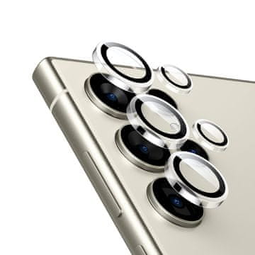Crong Crong Lens Ring - Kaljeno steklo za objektiv kamere Samsung Galaxy S24 Ultra (prozorno)