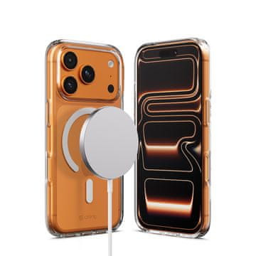 Crong Prozoren ovitek Crong MAG - ovitek MagSafe za iPhone 17 Pro (prozoren)