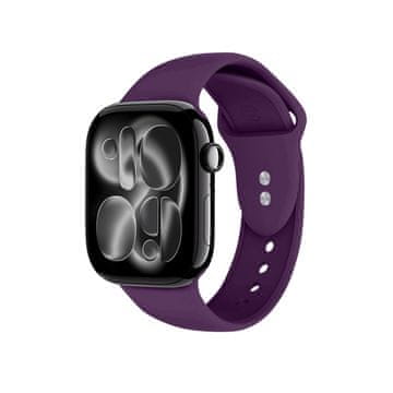 shumee Crong Liquid - pašček za Apple Watch 44/45/46/49 mm (slivov)
