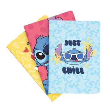 shumee Disney Stitch - Komplet zvezkov A5 iz kolekcije Tropical, 3 kosi.