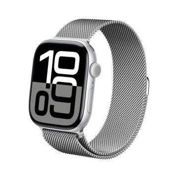 shumee Crong Milano Steel - pašček iz nerjavečega jekla za Apple Watch 38/40/41/42 mm (srebrn)