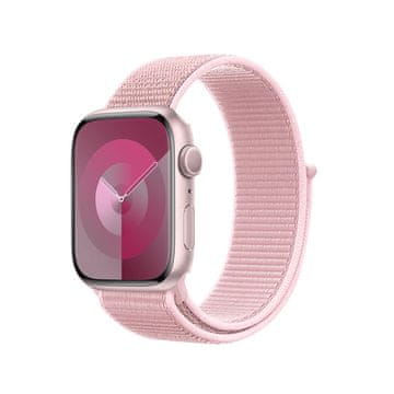shumee Crong Nylon - športni pašček za Apple Watch 38/40/41/42 mm (svetlo roza)