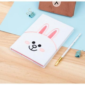shumee BT21 - Plišasti zvezek / Zvezek A5 CONY Zajček