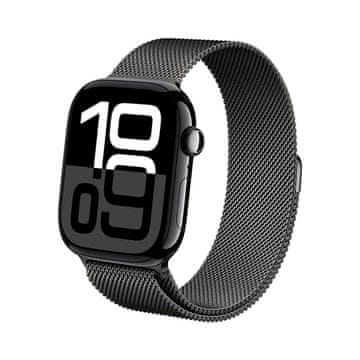 Crong Crong Milano Steel - pašček iz nerjavečega jekla za Apple Watch 38/40/41/42 mm (grafit)