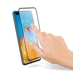 Crong Crong 3D Armor Glass - kaljeno steklo 9H za celoten zaslon Huawei P40 + montažni okvir