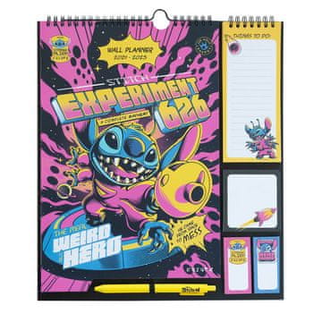 shumee Disney Stitch - Stenski koledar / Planer 2024/2025