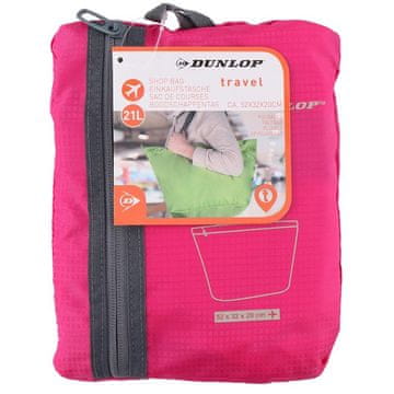 shumee Dunlop - Zložljiva nakupovalna torba 21L (roza)