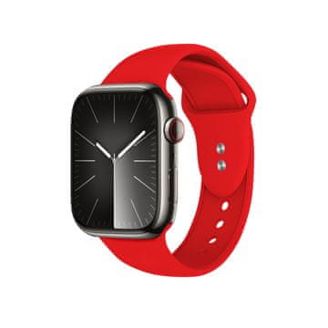 Crong Crong Liquid - pašček za Apple Watch 38/40/41/42 mm (rdeč)