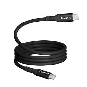 Crong Crong Soft Link - 100W PD 5A USB-C na USB-C kabel 120 cm (črn)