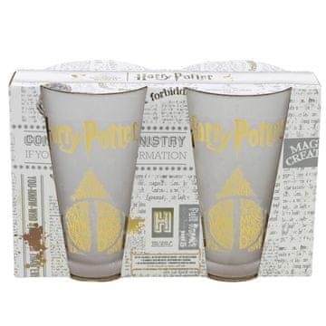 shumee Harry Potter - Komplet dveh kozarcev v okrasni škatli iz kolekcije Golden Magic 490 ml