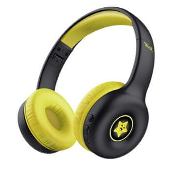 shumee Trust Nouna - brezžične Bluetooth slušalke na ušesa za otroke (črne)