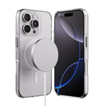 Crong Crong Clear MAG Pro - ovitek MagSafe za iPhone 16 Pro (prozoren)