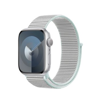 shumee Crong Nylon - športni pašček za Apple Watch 38/40/41/42 mm (pastelno siv)