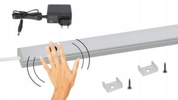 shumee LED trak za pod omaro, LED osvetlitev za kuhinjo in omaro, BREZDOTIK, 80 cm