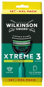 Wilkinson Sword Brivnik za enkratno uporabo za moške Wilkinson Xtreme3 Sensitive Comfort 12 kosov