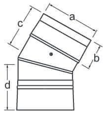 Almeva Almeva LAB koleno DN60/100 30° APBB35
