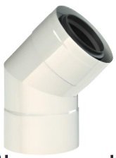 Almeva Almeva LAB koleno za odvod dimnih plinov DN110/160 45° APBB41